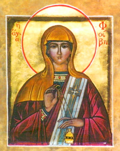'Saint Phoebe' Orthodox Icon painting